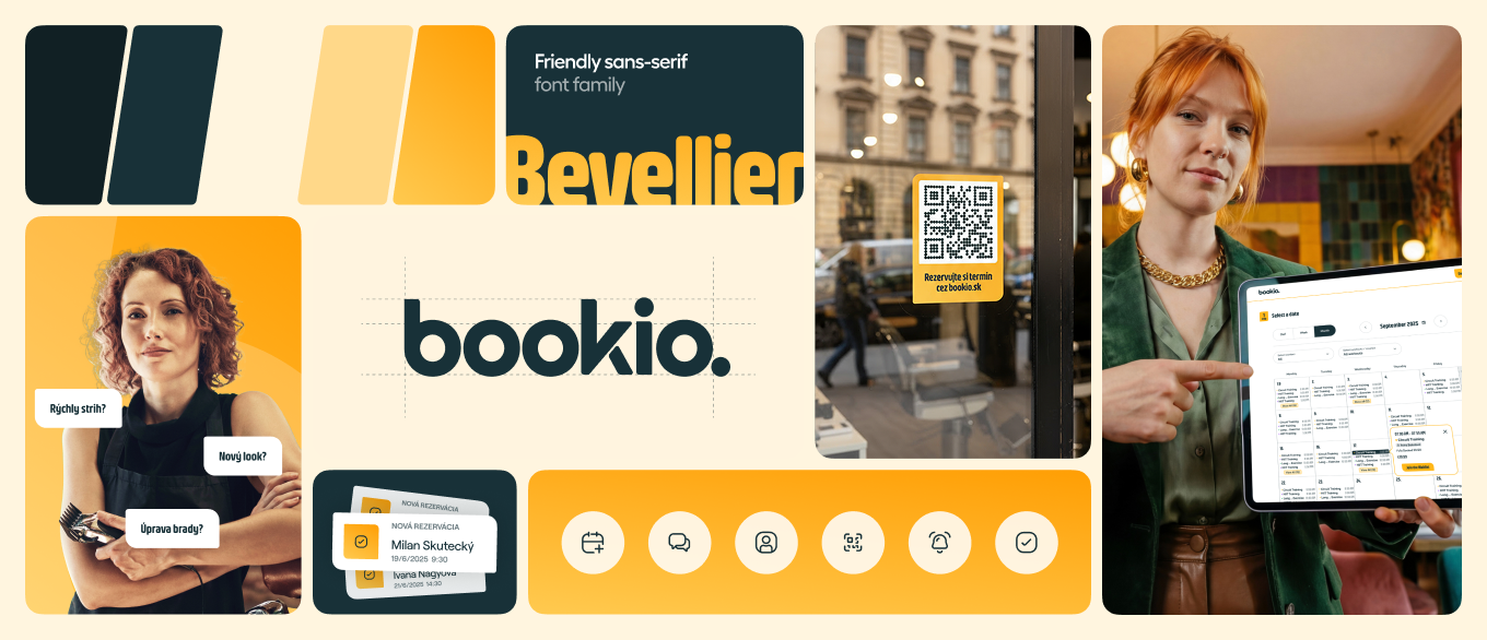 Nová vizuálna identita Bookio – logo, farby, typografia a ikony